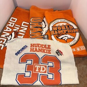 NFL Football Denver Broncos United In Orange Rally Towel Lot Of 4 All Different